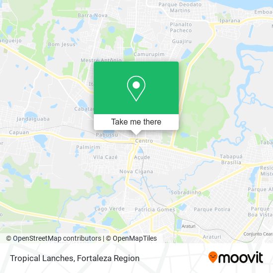 Tropical Lanches map