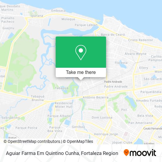 Aguiar Farma Em Quintino Cunha map