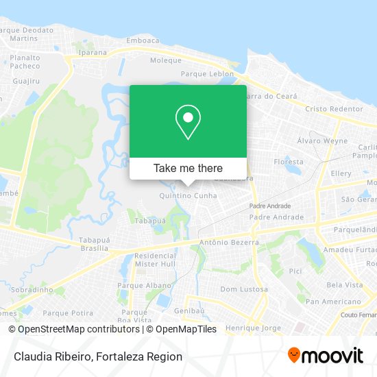 Claudia Ribeiro map