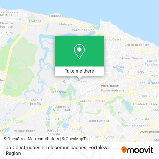 Mapa Jb Construcoes e Telecomunicacoes