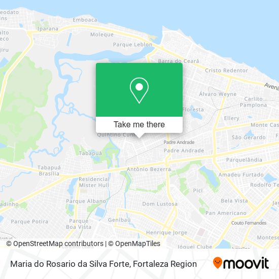 Mapa Maria do Rosario da Silva Forte