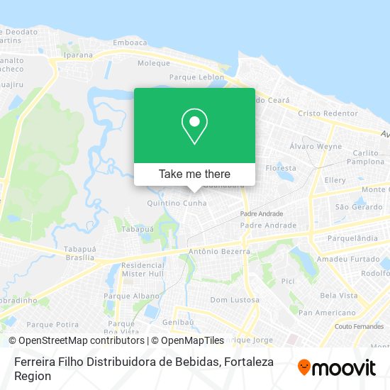 Ferreira Filho Distribuidora de Bebidas map