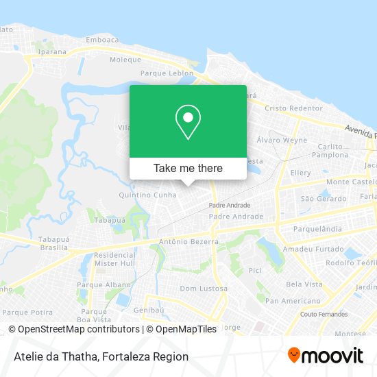 Mapa Atelie da Thatha