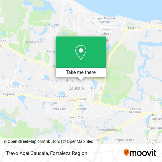 Trevo Açaí Caucaia map