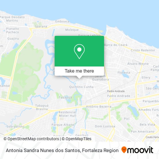 Antonia Sandra Nunes dos Santos map