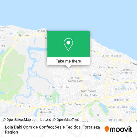 Loja Daki Com de Confecções e Tecidos map