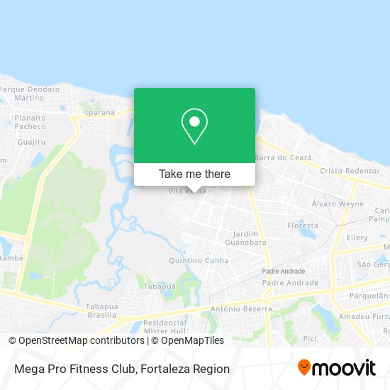 Mapa Mega Pro Fitness Club