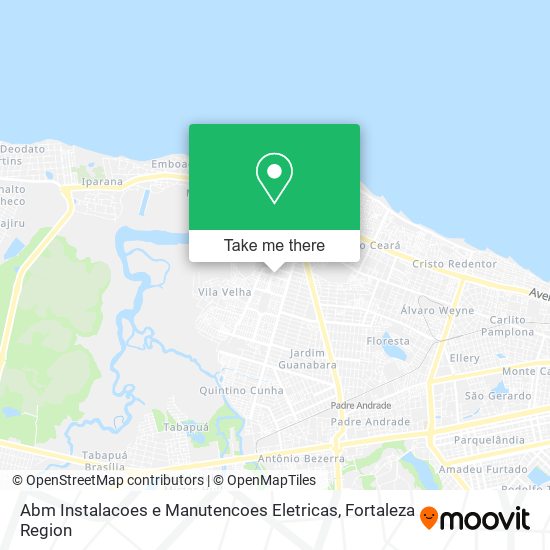 Mapa Abm Instalacoes e Manutencoes Eletricas