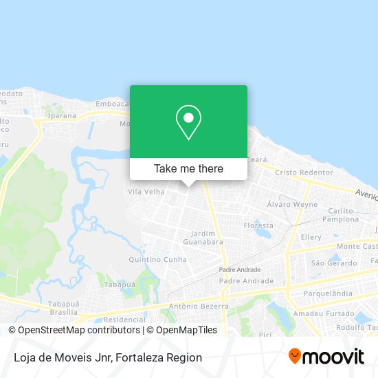 Loja de Moveis Jnr map