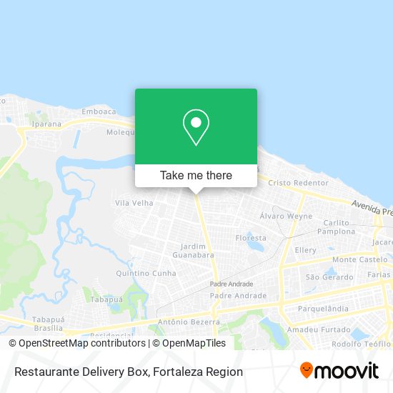 Mapa Restaurante Delivery Box