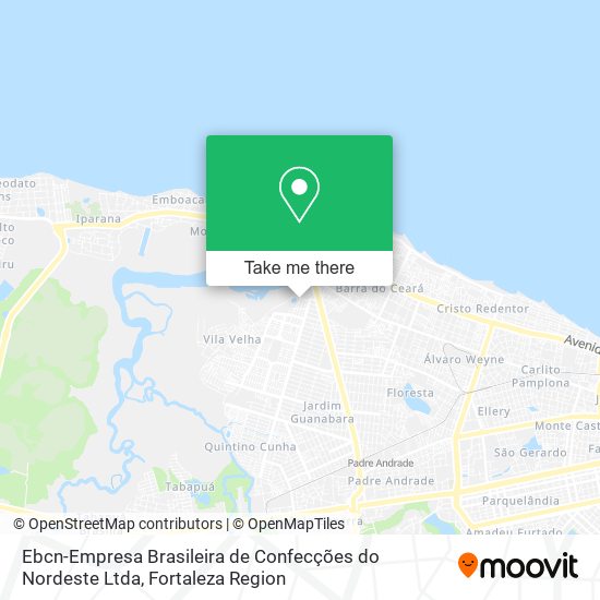 Mapa Ebcn-Empresa Brasileira de Confecções do Nordeste Ltda