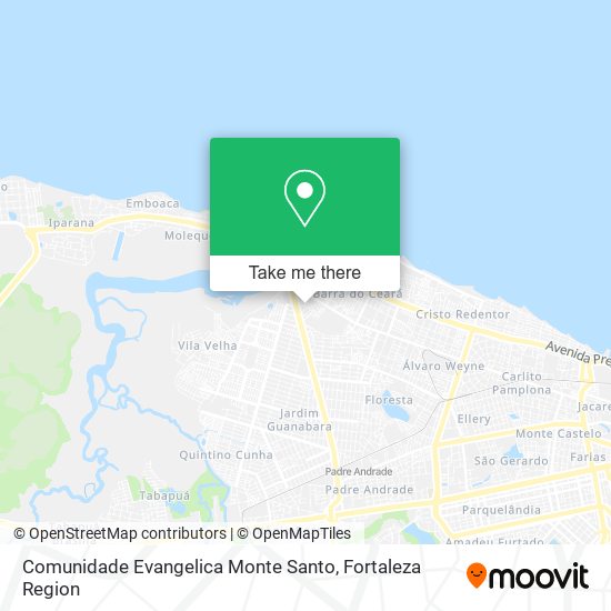 Mapa Comunidade Evangelica Monte Santo