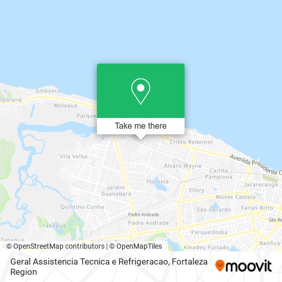 Geral Assistencia Tecnica e Refrigeracao map