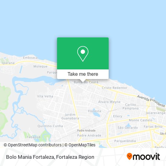 Mapa Bolo Mania Fortaleza