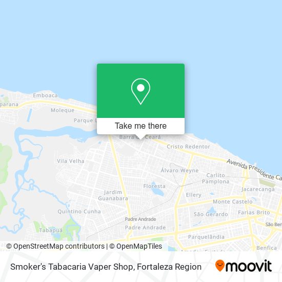 Mapa Smoker's Tabacaria Vaper Shop