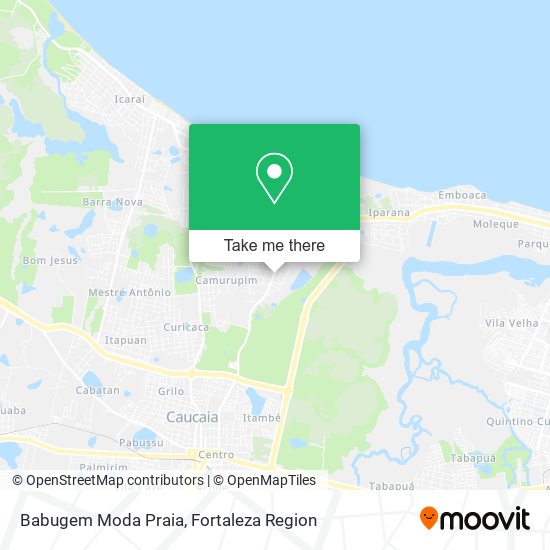 Babugem Moda Praia map