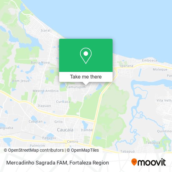 Mercadinho Sagrada FAM map