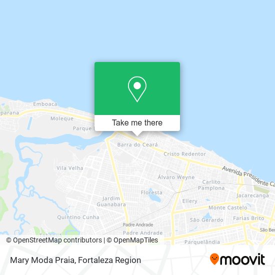 Mapa Mary Moda Praia