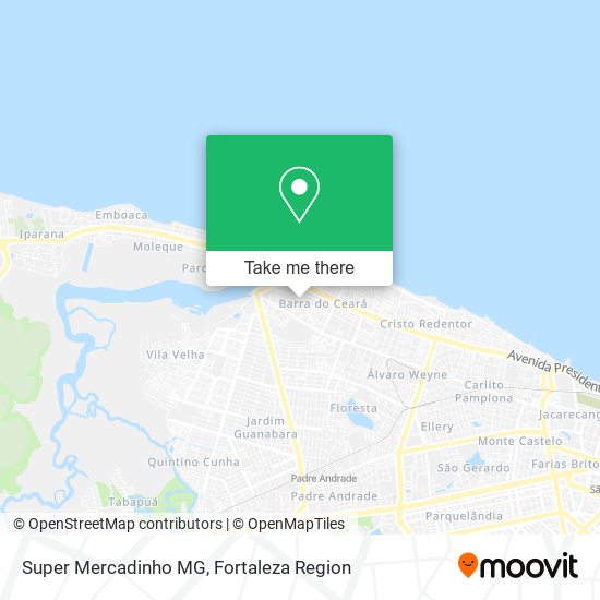 Super Mercadinho MG map