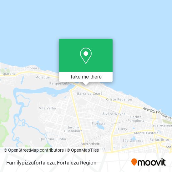 Familypizzafortaleza map