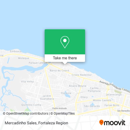 Mercadinho Sales map