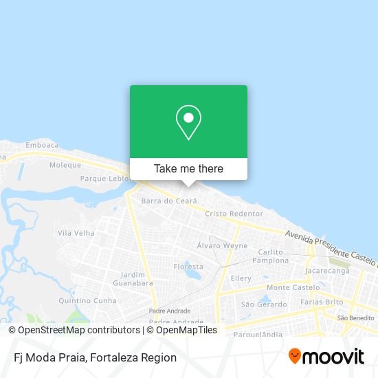 Mapa Fj Moda Praia