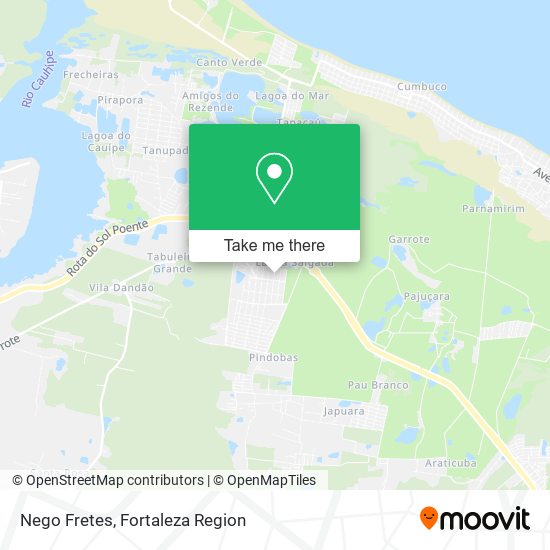 Nego Fretes map