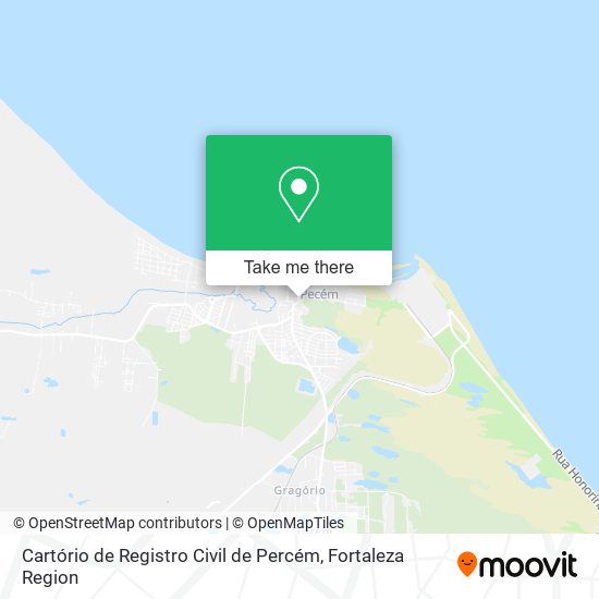 Cartório de Registro Civil de Percém map