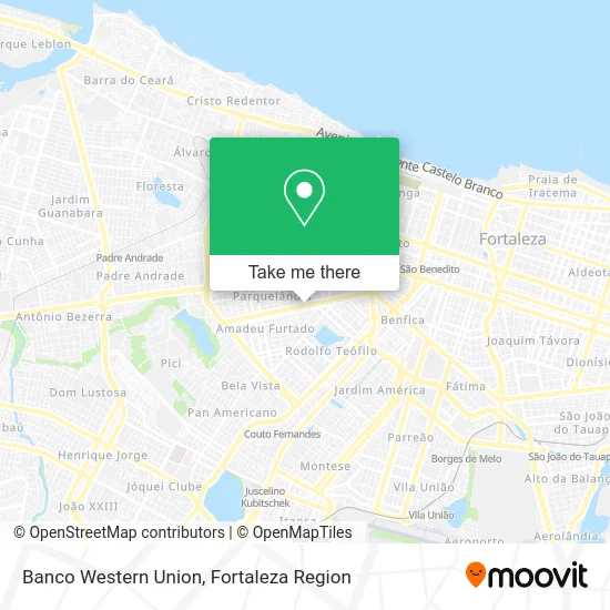 Banco Western Union map