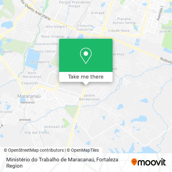 Ministério do Trabalho de Maracanaú map