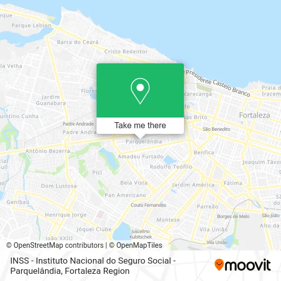 INSS - Instituto Nacional do Seguro Social - Parquelândia map