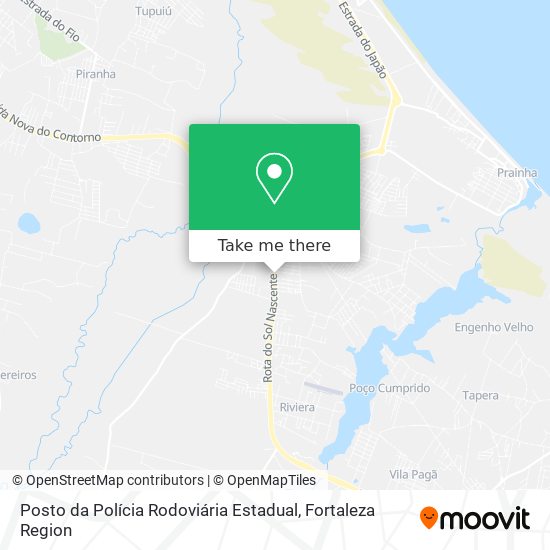Posto da Polícia Rodoviária Estadual map