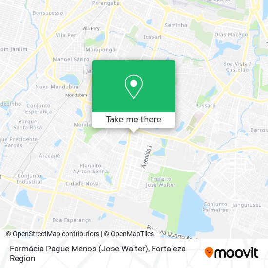Farmácia Pague Menos (Jose Walter) map