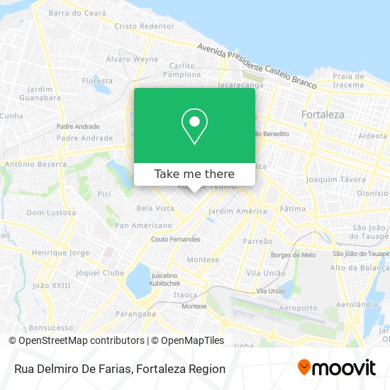 Mapa Rua Delmiro De Farias