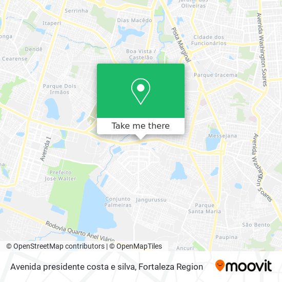 Mapa Avenida presidente costa e silva