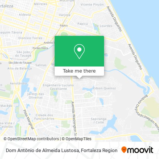 Dom Antônio de Almeida Lustosa map