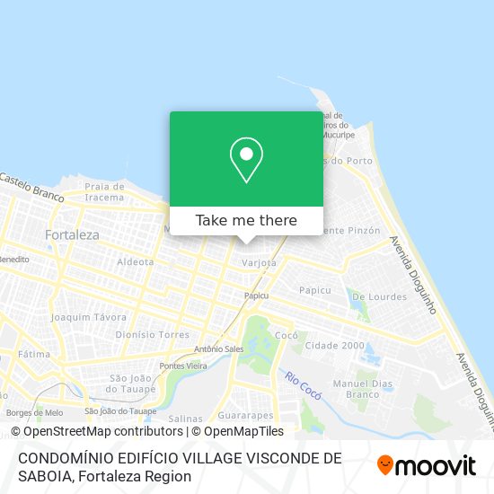 Mapa CONDOMÍNIO EDIFÍCIO VILLAGE VISCONDE DE SABOIA