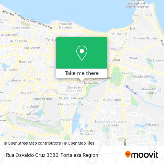 Mapa Rua Osvaldo Cruz 3280
