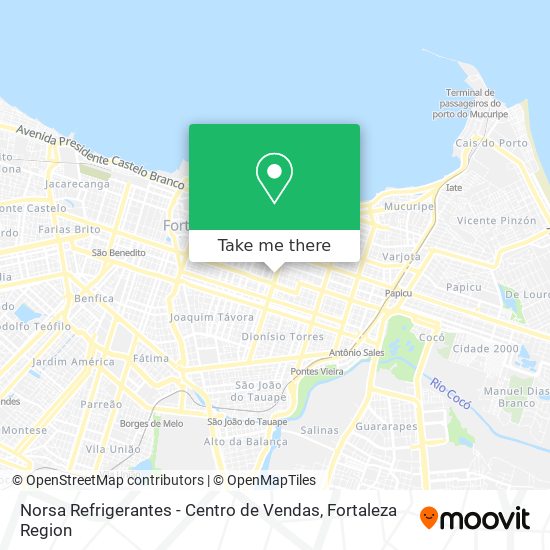 Mapa Norsa Refrigerantes - Centro de Vendas