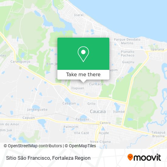 Sítio São Francisco map