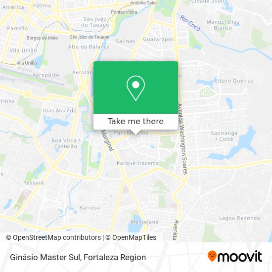 Ginásio Master Sul map