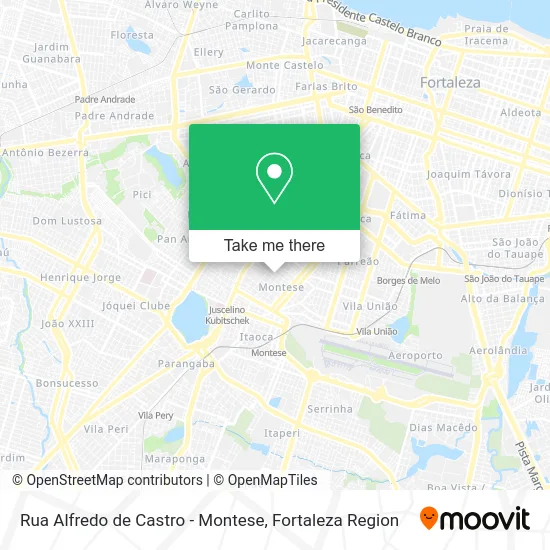 Rua Alfredo de Castro - Montese map