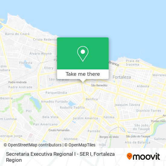 Mapa Secretaria Executiva Regional I - SER I