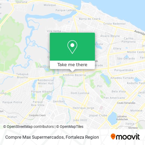 Compre Max Supermercados map