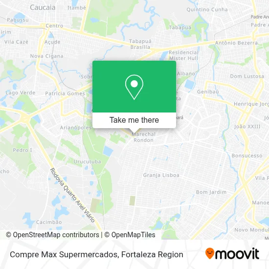 Compre Max Supermercados map