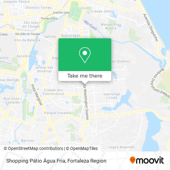 Mapa Shopping Pátio Água Fria