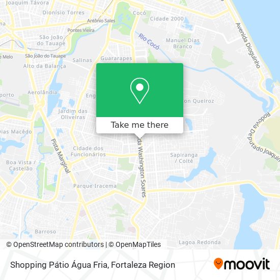 Shopping Pátio Água Fria map