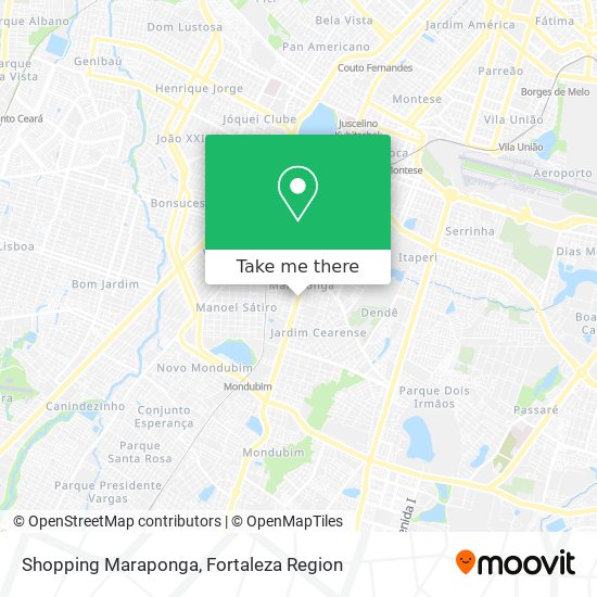 Shopping Maraponga map