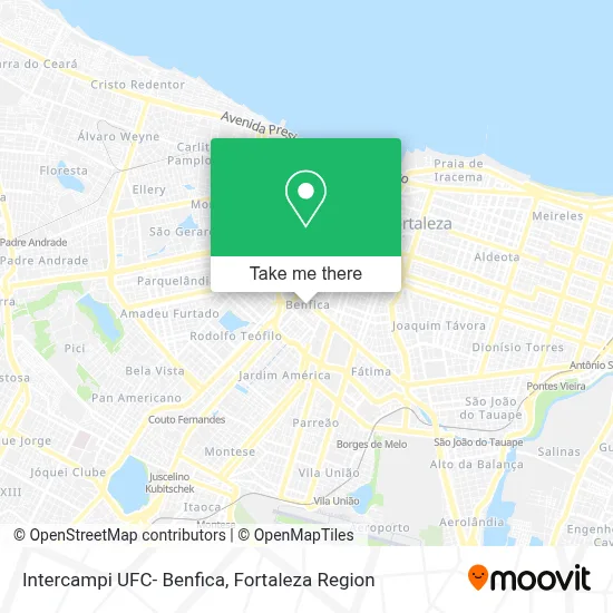 Intercampi UFC- Benfica map