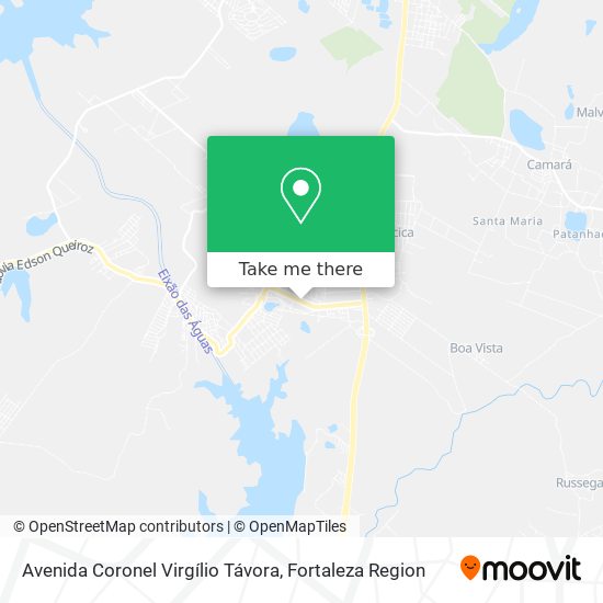 Mapa Avenida Coronel Virgílio Távora